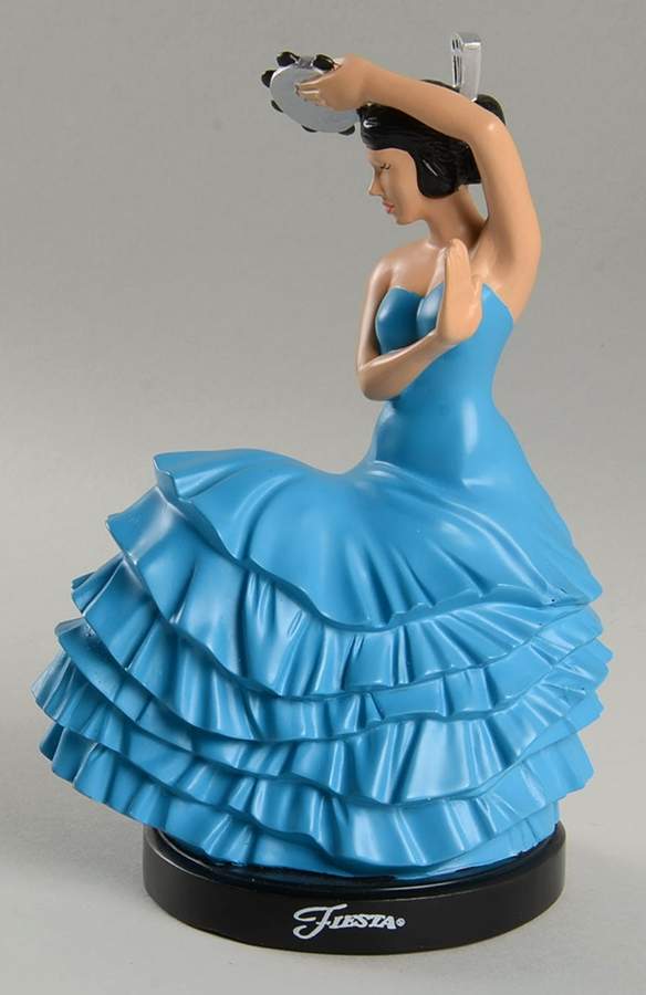 Fiesta Peacock (Intro 2005) Small Resin Dancing Lady Figurine by Homer Laughlin -1