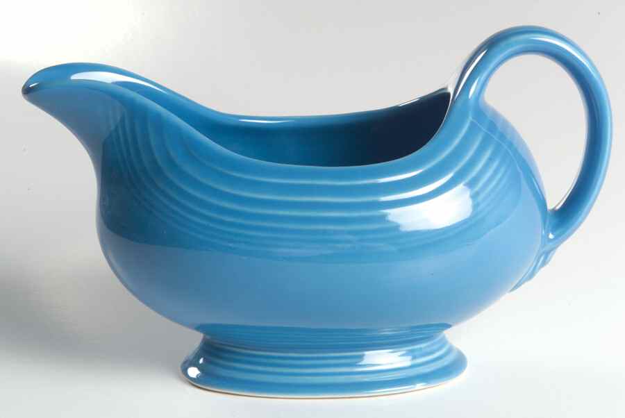 Fiesta Peacock (Intro 2005) Open Sauce Boat by Homer Laughlin -1