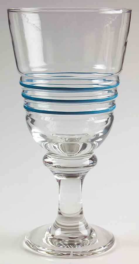 Fiesta Peacock (Intro 2005) 12 Oz Glassware Goblet by Homer Laughlin -1