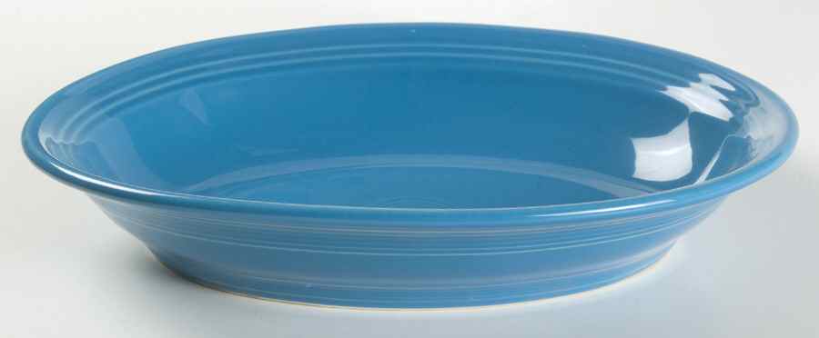 Fiesta Peacock (Intro 2005) 12" Oval Vegetable Bowl by Homer Laughlin -1