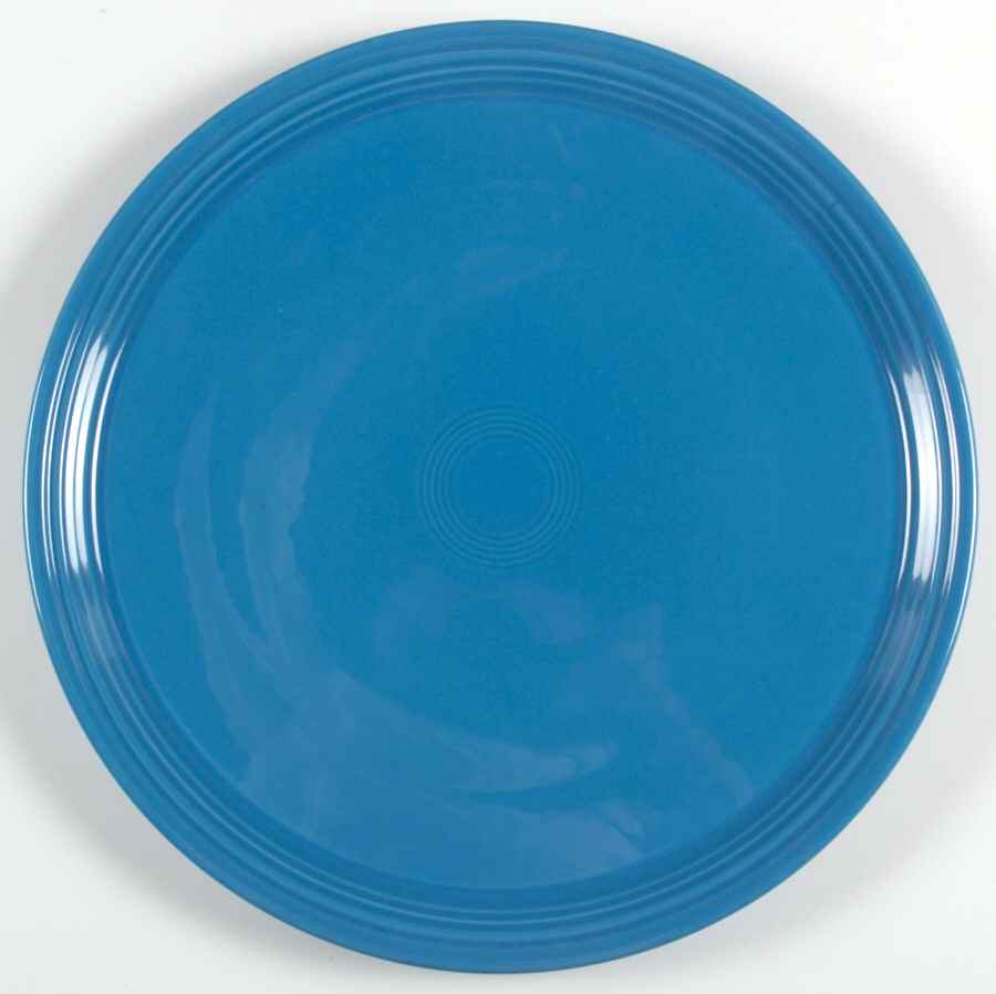 Fiesta Peacock (Intro 2005) 15" Pizza Tray by Homer Laughlin -1