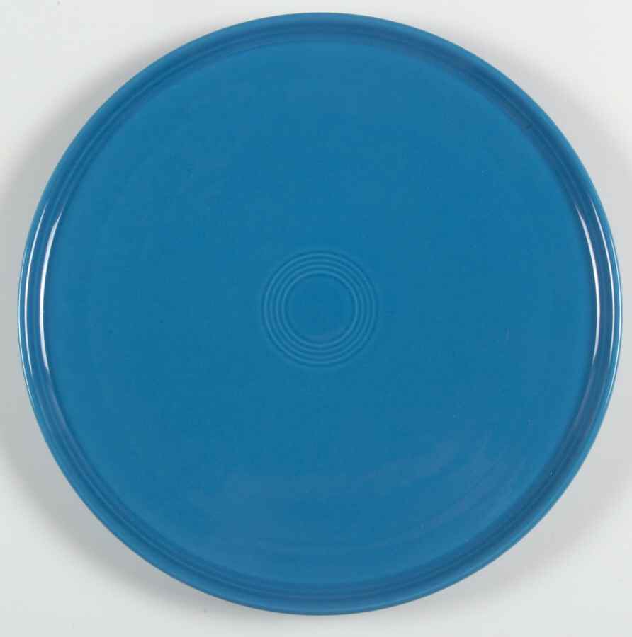 Fiesta Peacock (Intro 2005) 12" Pizza Tray by Homer Laughlin -1