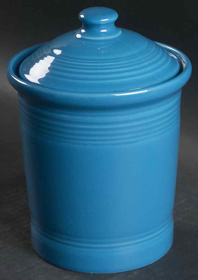Fiesta Peacock (Intro 2005) Small Canister & Lid by Homer Laughlin -1
