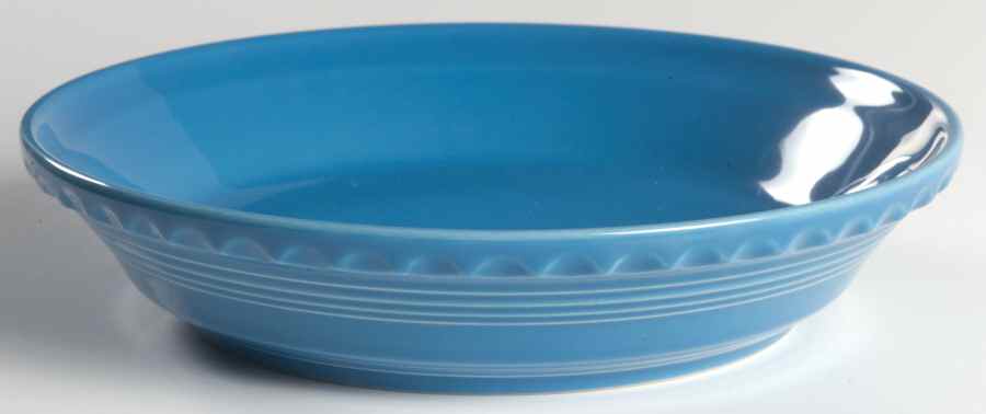 Fiesta Peacock (Intro 2005) 8'' Pie Baking Plate by Homer Laughlin -1