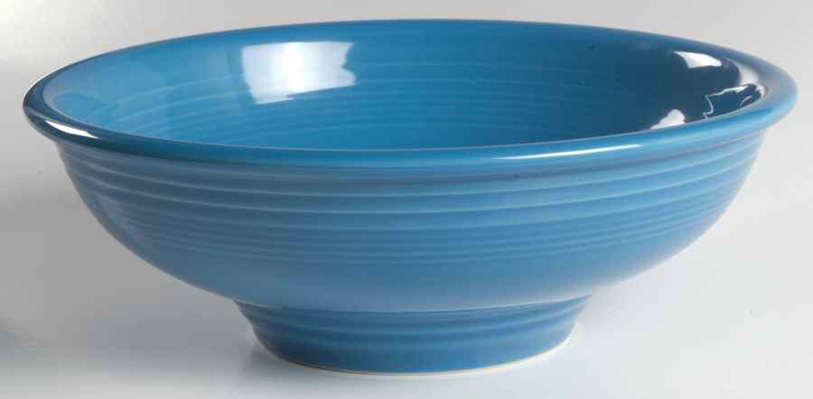 Fiesta Peacock (Intro 2005) Pedestal Bowl by Homer Laughlin -1