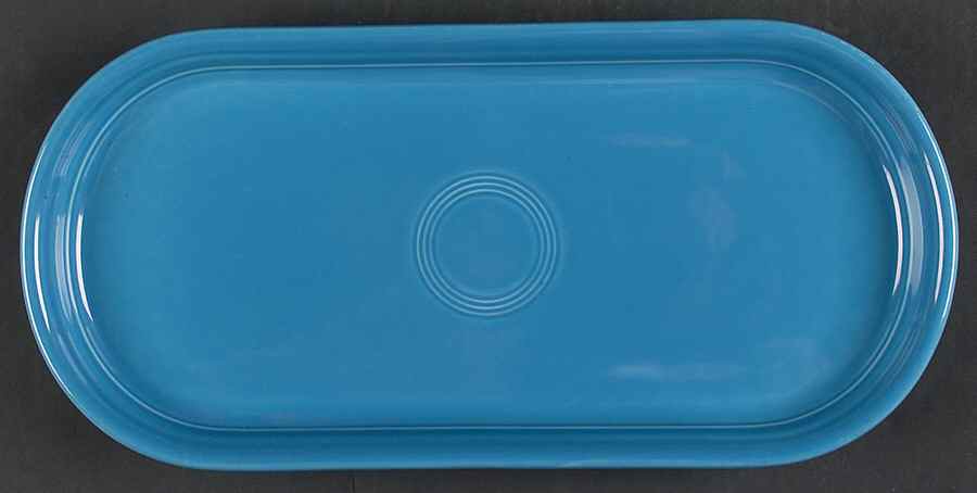 Fiesta Peacock (Intro 2005) 13" Oblong Tray by Homer Laughlin -1