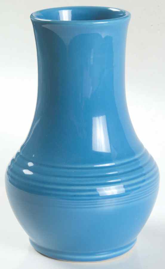 Fiesta Peacock (Intro 2005) Royalty Vase by Homer Laughlin -1