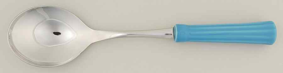 Fiesta Peacock (Intro 2005) Serving Spoon with Stainless Bowl by Homer Laughlin -1