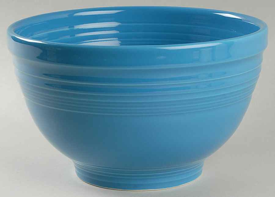 Fiesta Peacock (Intro 2005) 9" Baking Bowl by Homer Laughlin -1