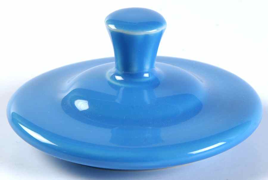 Fiesta Peacock (Intro 2005) Lid for Sugar Bowl by Homer Laughlin -1