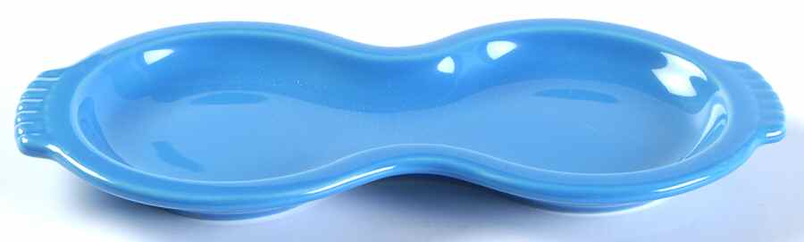 Fiesta Peacock (Intro 2005) Tray for Creamer & Sugar with Lid by Homer Laughlin -1
