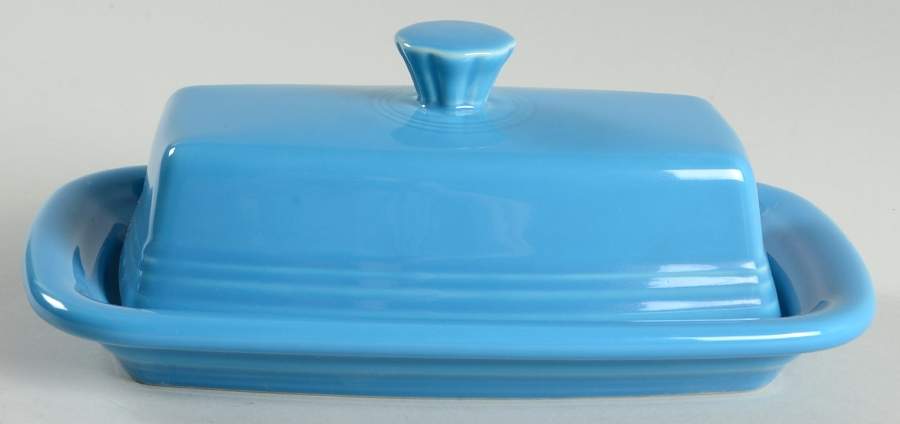 Fiesta Peacock (Intro 2005) Extra Large 1/4 Lb Covered Butter by Homer Laughlin -1