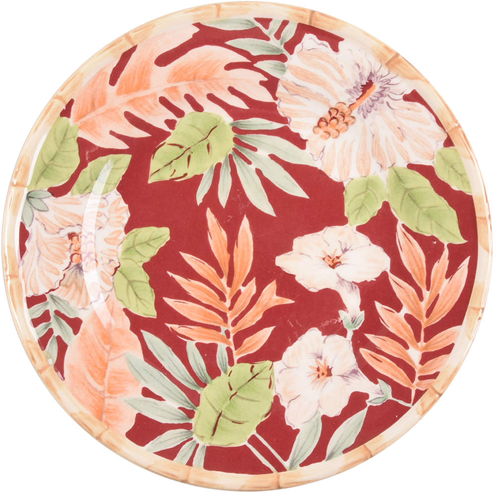 Hibiscus Salad Plate by Home Trends-1