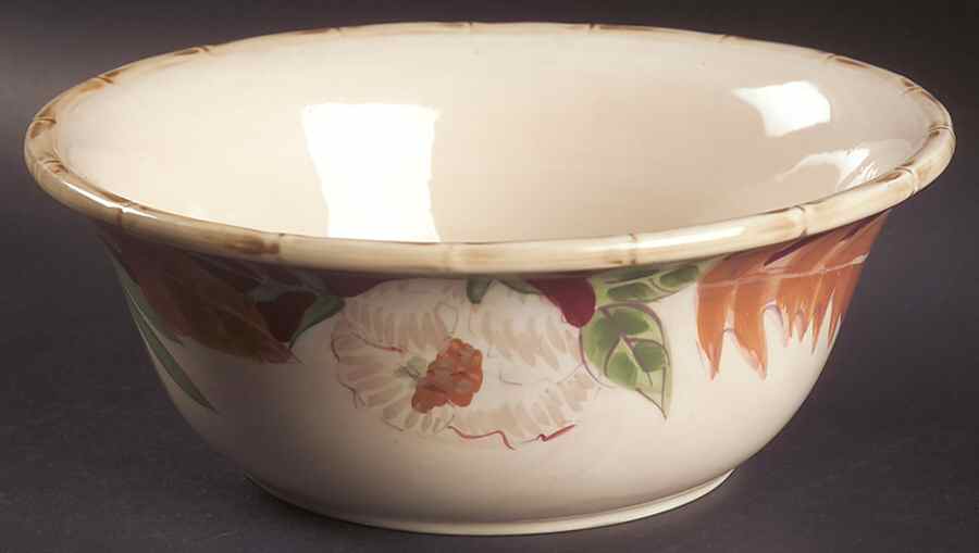 Hibiscus 9" Mixing Bowl by Home Trends-1