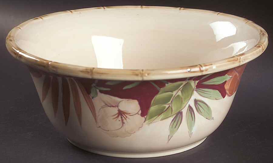 Hibiscus 10" Mixing Bowl by Home Trends-1
