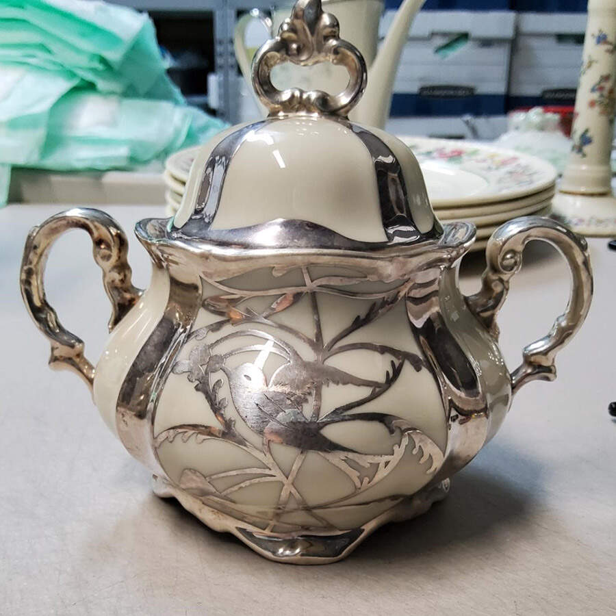 HEJ89 Sugar Bowl & Lid by Hertel Jacob-1