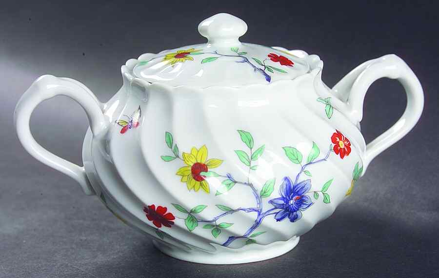 H3142 Sugar Bowl & Lid by Haviland-1