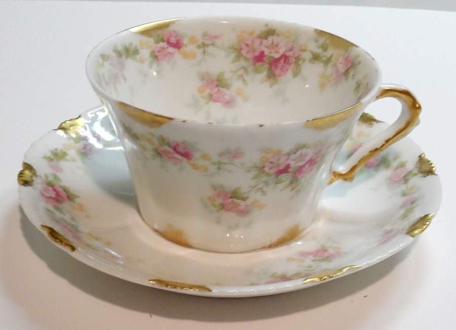Schleiger 855-1 Flat Cup & Saucer Set by Haviland-1