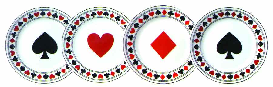 Blackjack Salad/Dessert Plate by Home Essentials-1