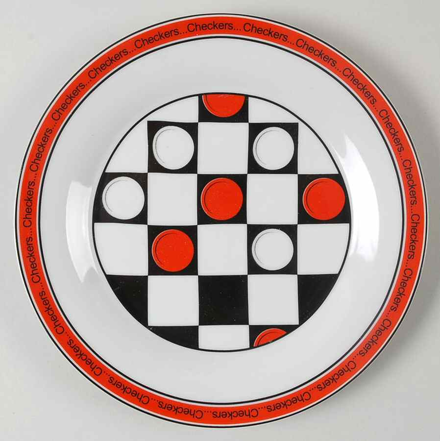 Classic Games Salad/Dessert Plate by Home Essentials-1