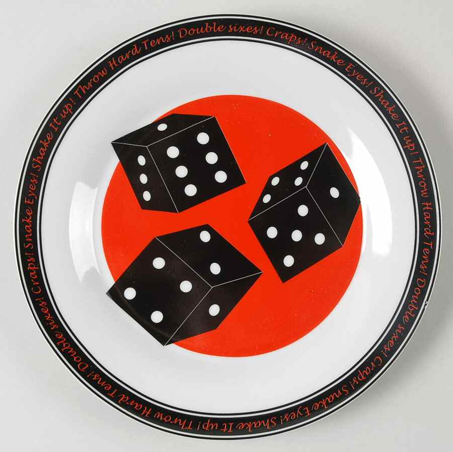 Classic Games Salad/Dessert Plate by Home Essentials-1