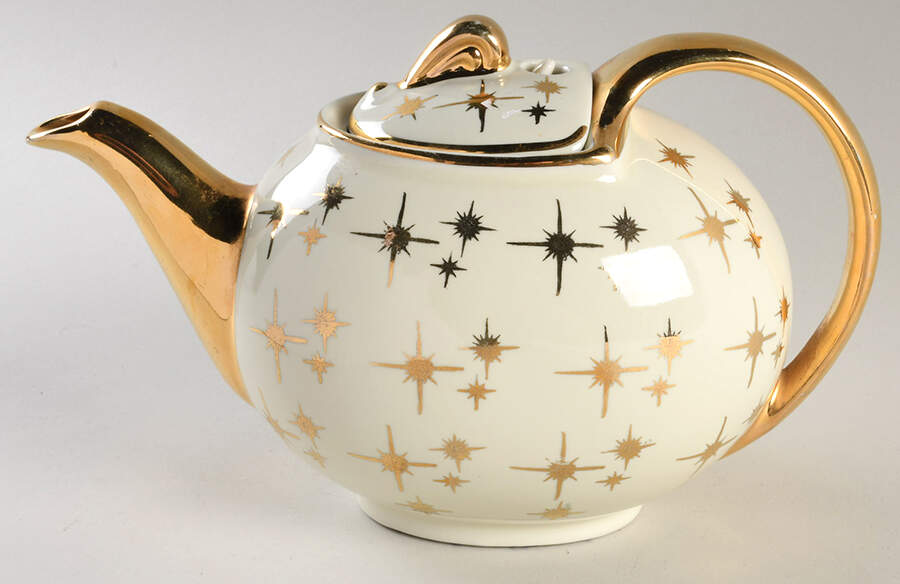 Gold Label Kitchenware-Stars Hook Cover Teapot & Lid by Hall-1