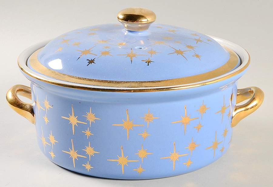 Gold Label Kitchenware-Stars #76 1 3/4 Qt Round Covered Casserole by Hall-1