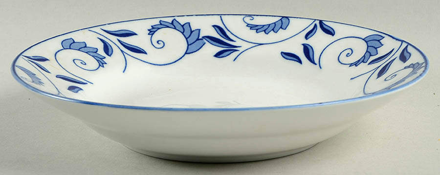 Blue and White Soup/Cereal Bowl by Home-1