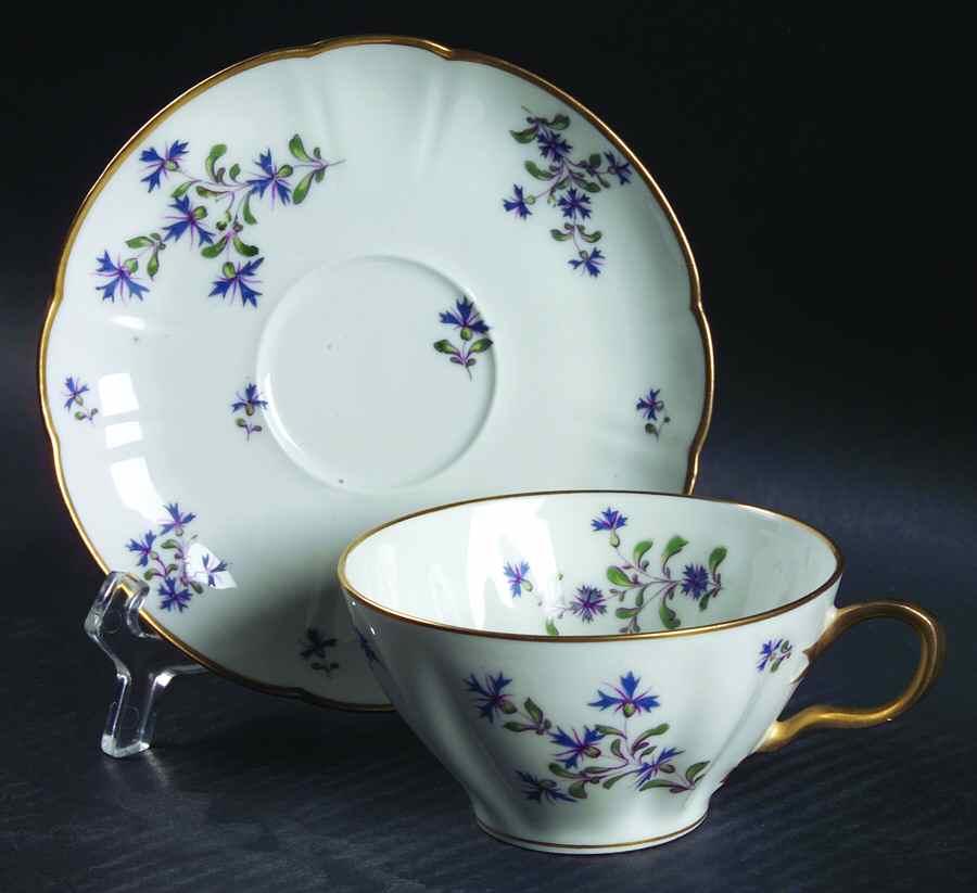 Schleiger 477-3 Flat Cup & Saucer Set by Haviland-1
