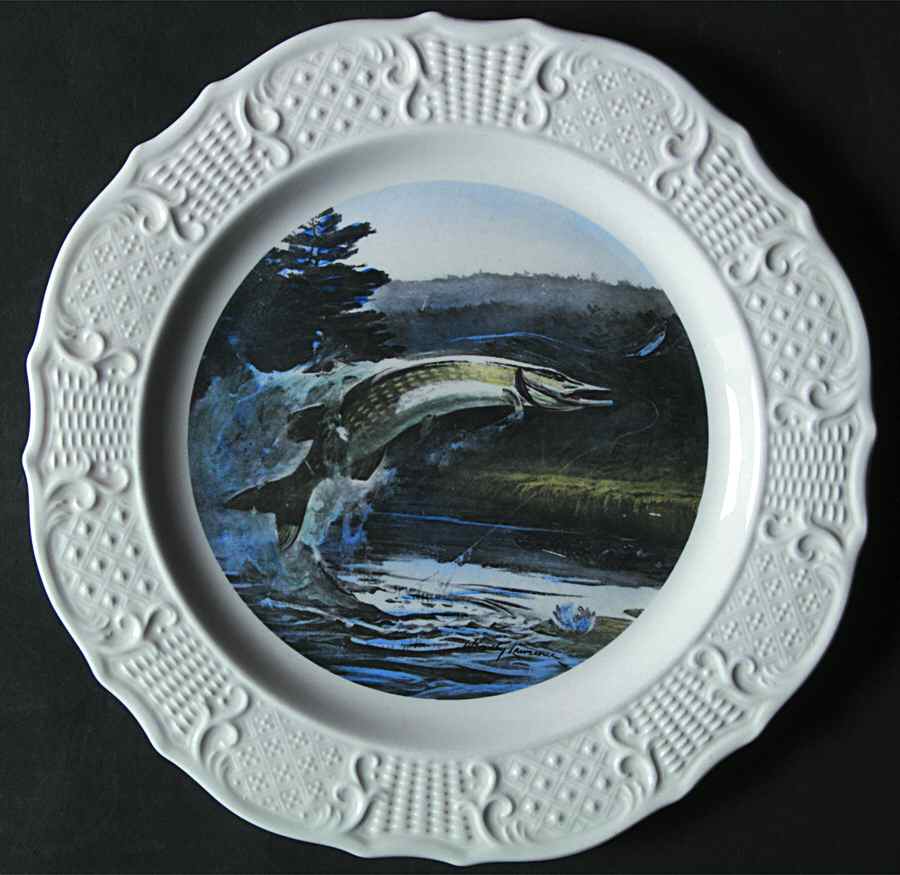 Fish Series Luncheon Plate by House of Seagram-1