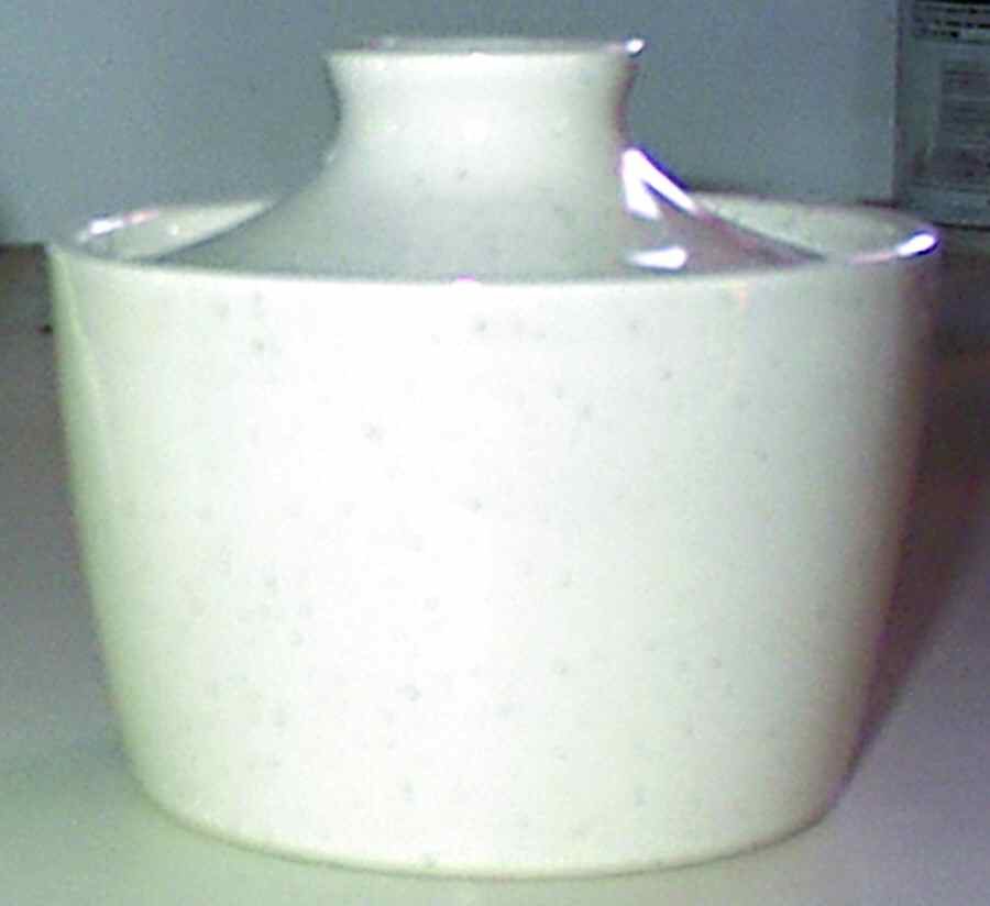 Oatmeal Sugar Bowl & Lid by Homer Laughlin -1