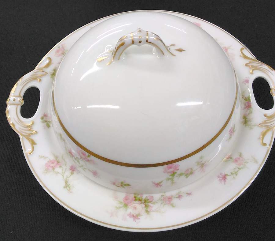 Schleiger 53-2 Round Covered Butter by Haviland-1