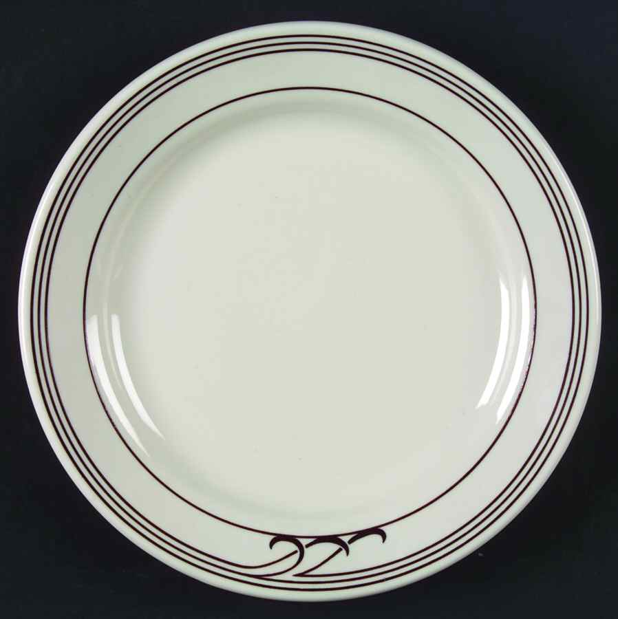 Heartland Dark Brown Luncheon Plate by Homer Laughlin -1