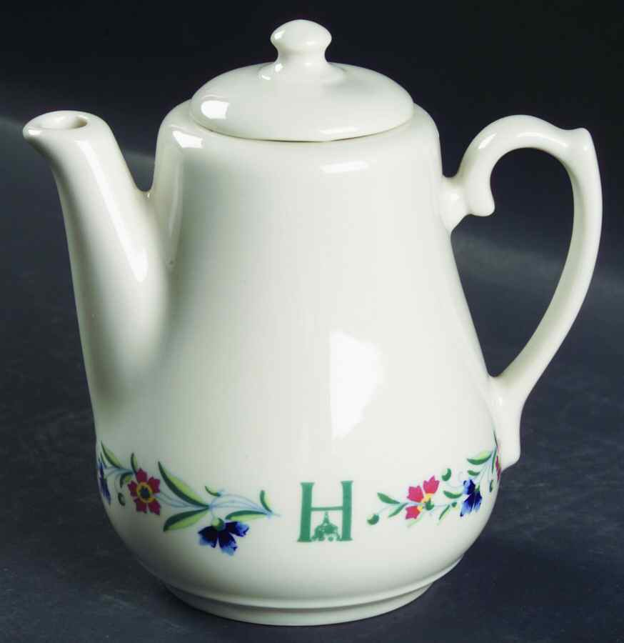 Homestead Hotel Mini Coffee Pot & Lid by Homer Laughlin -1