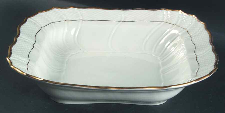 HER48 Large Square Fruit Bowl by Herend-1