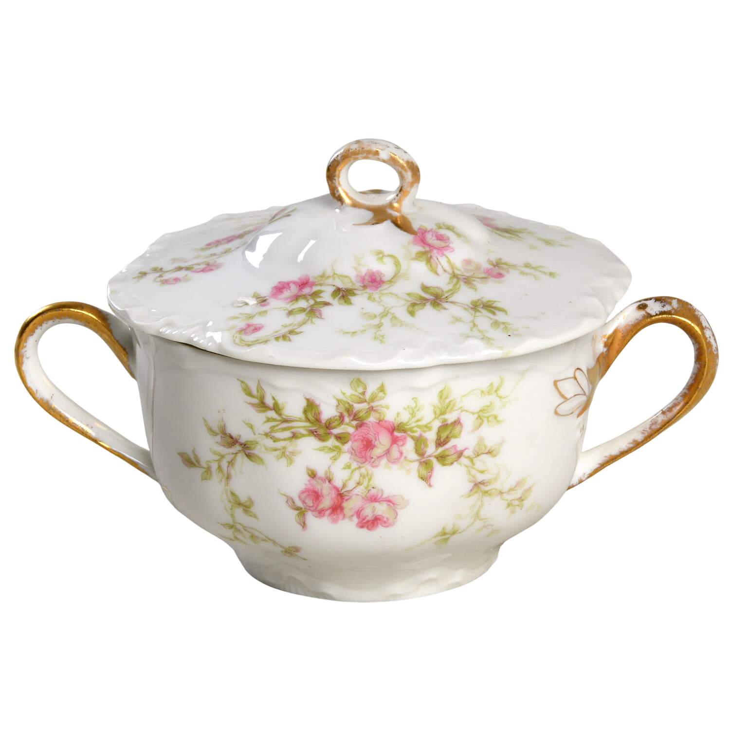 H3211 Sugar Bowl & Lid by Haviland-1