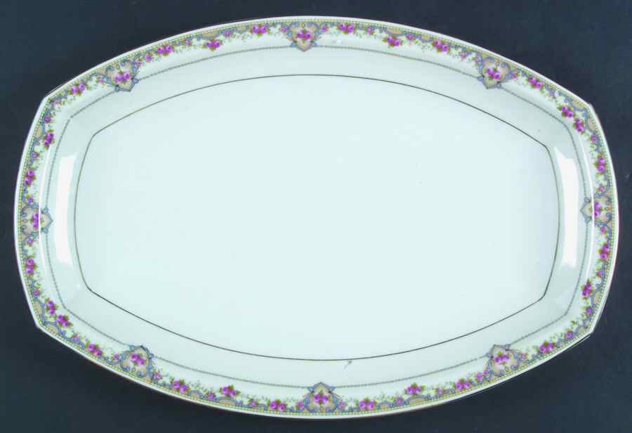 70366 White 16" Rectangular Serving Platter by Heinrich - H&C-1