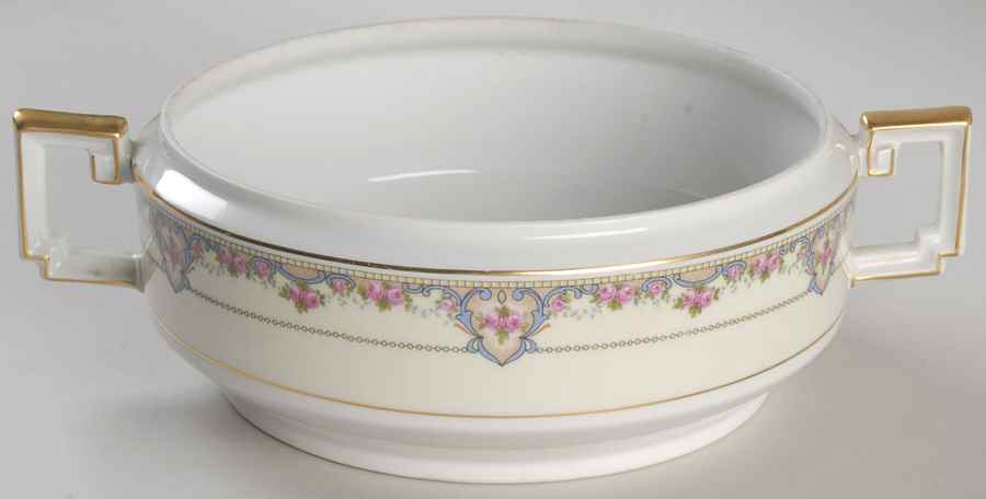 70366 White Round Vegetable No Lid by Heinrich - H&C-1