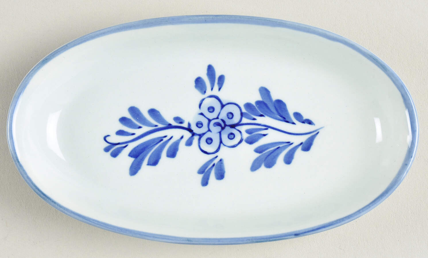Delfts Blauw 4" Oval Tray by Holland-1