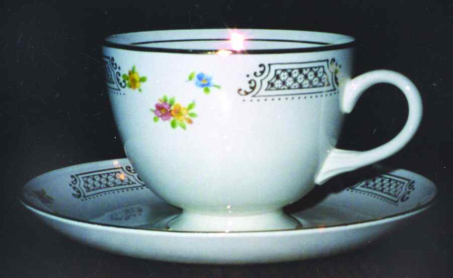 HLC2486 Footed Cup & Saucer Set by Homer Laughlin -1