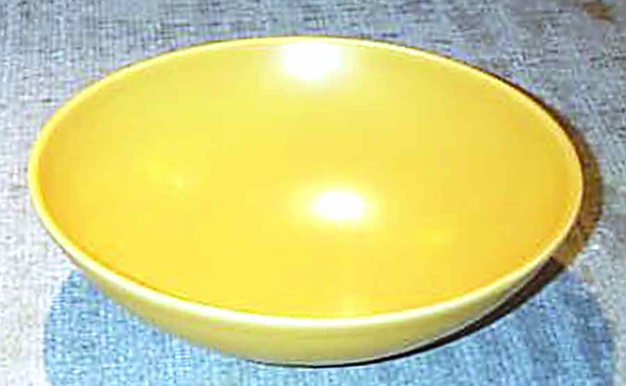 Collection Yellow (Mimosa) Pasta/Salad Serving Bowl by Hoganas Keramiks-1