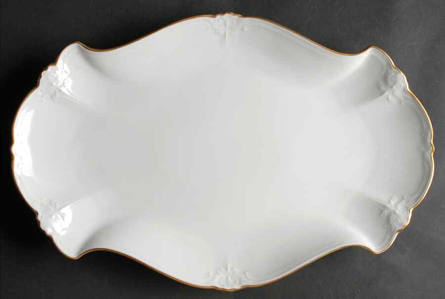 Baroness (Duchess) Gold 15" Oval Serving Platter by Hutschenreuther-1