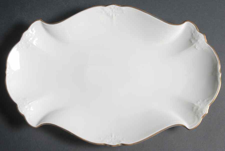 Baroness (Duchess) Gold 13" Oval Serving Platter by Hutschenreuther-1