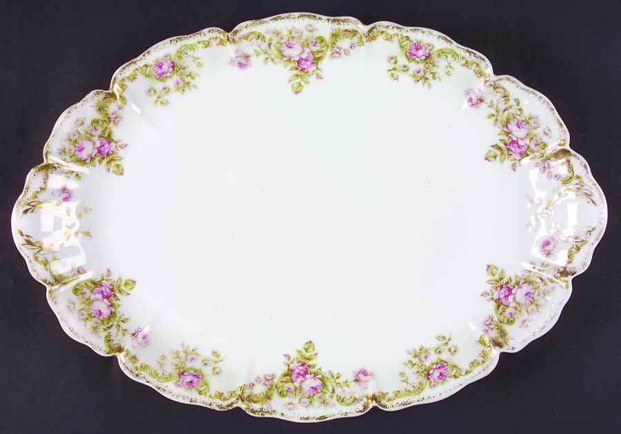 Schleiger 488-2 16" Oval Serving Platter by Haviland-1