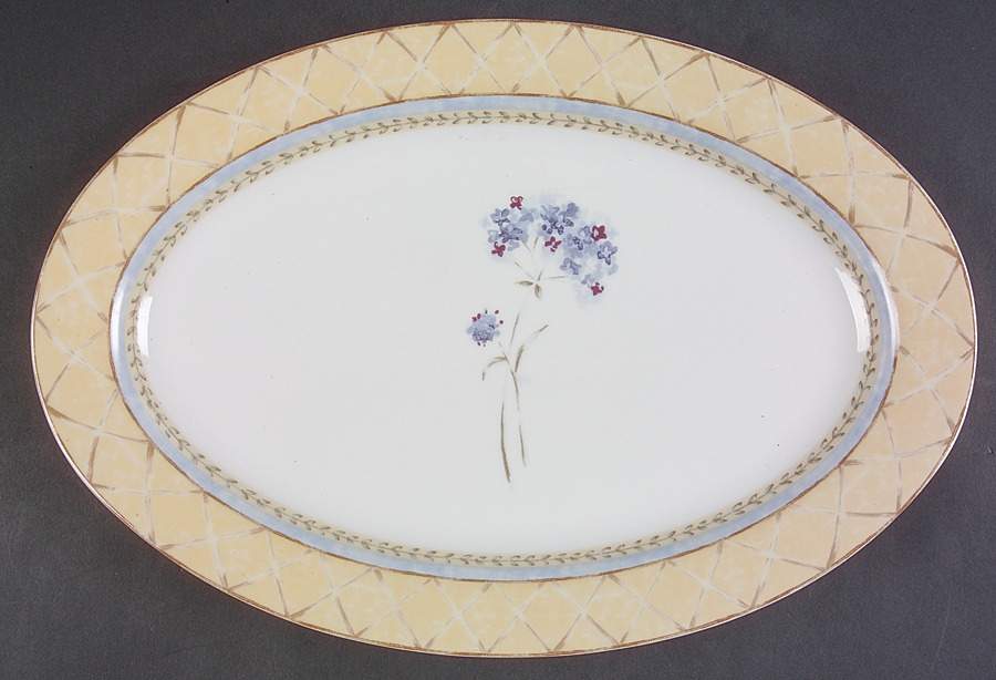 Enchanted Garden 14" Oval Serving Platter by Heritage Mint-1
