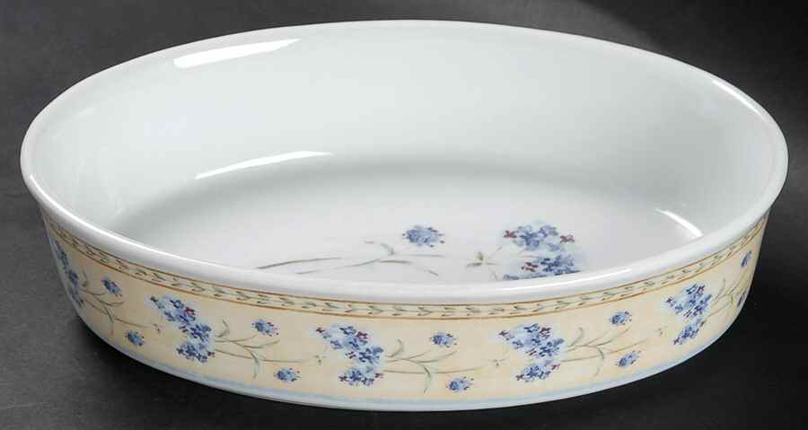 Enchanted Garden 9" Oval Baker by Heritage Mint-1