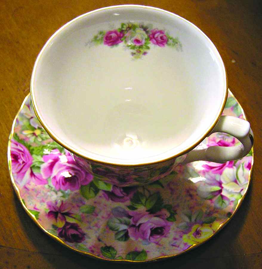 HRL3 Footed Cup & Saucer Set by Heirloom-1