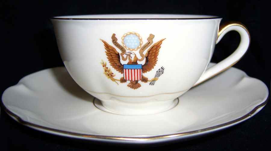 H3225 Flat Cup & Saucer Set by Haviland-1