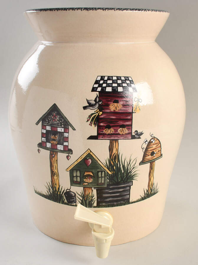 Birdhouse Beverage Dispenser & Lid by Home & Garden Party-1