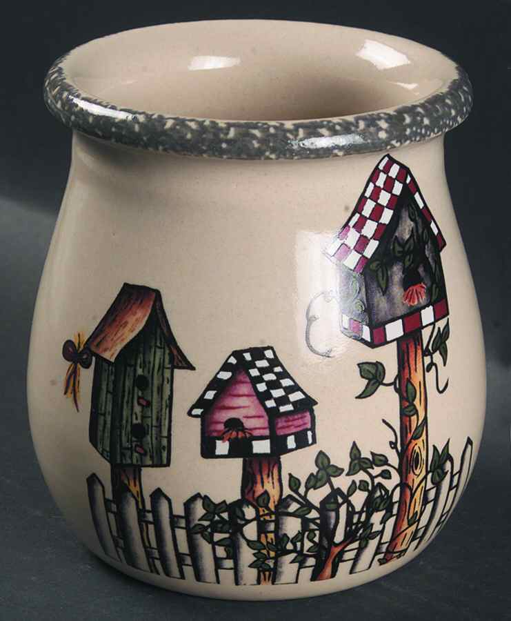 Birdhouse Utensil Holder by Home & Garden Party-1